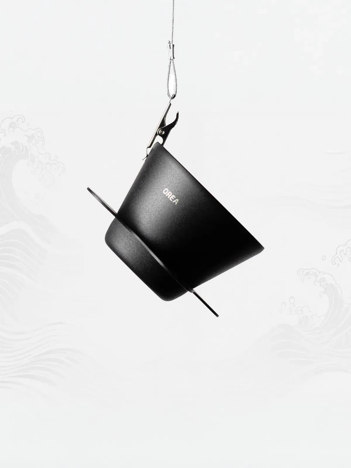 Orea O1 Steel Handfilter in Obsidian, mattschwarz