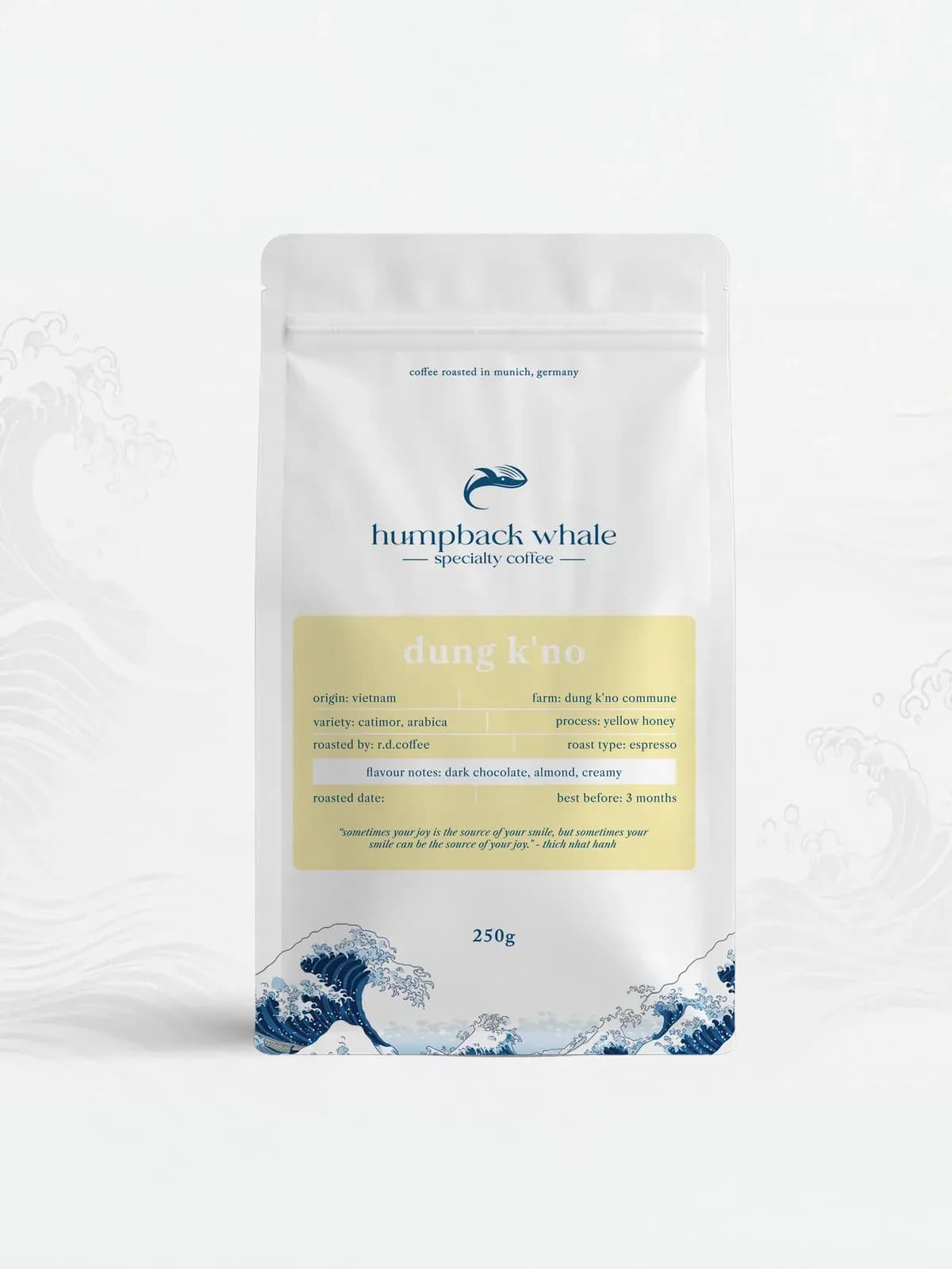 Dung K'No — yellow honey processed Catimor from Lam Dong, Vietnam