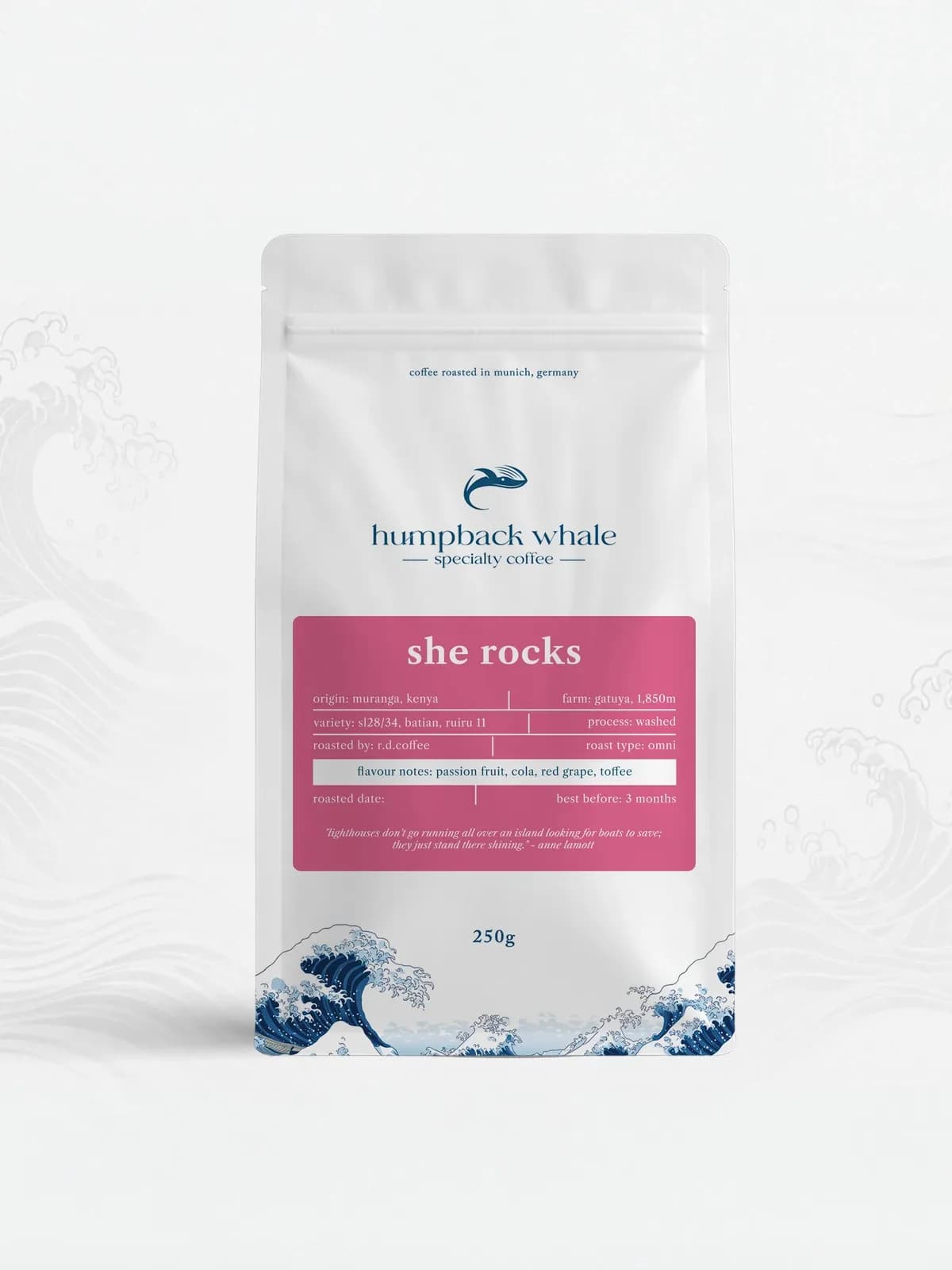 She Rocks — washed SL28, SL34, Batian & Ruiru 11 from Muranga, Kenya