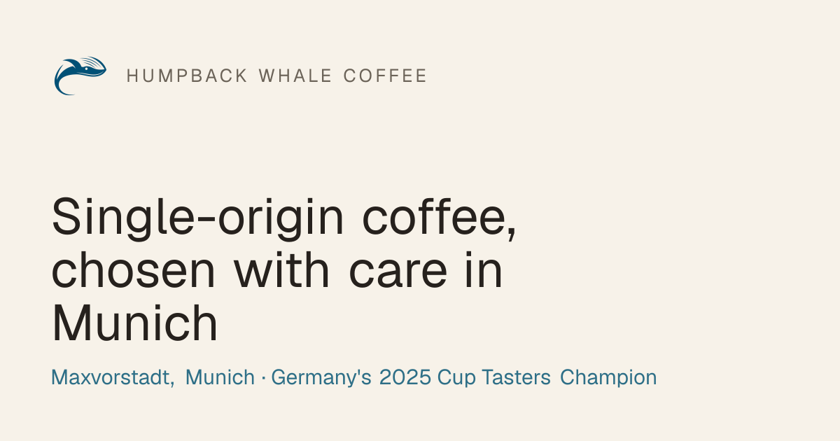 humpback whale specialty coffee